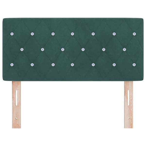 Grote foto vidaxl fluwelen hoofdbord geruit donkergroen 100 cm fluweel antiek en kunst stoelen en banken