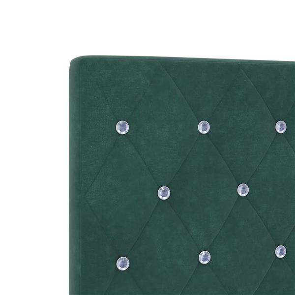Grote foto vidaxl fluwelen hoofdbord geruit donkergroen 100 cm fluweel antiek en kunst stoelen en banken