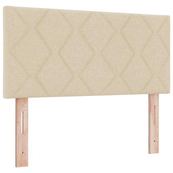 Grote foto vidaxl stoffen hoofdbord geometrisch met hoofdeinde cr me 100 cm stof antiek en kunst stoelen en banken