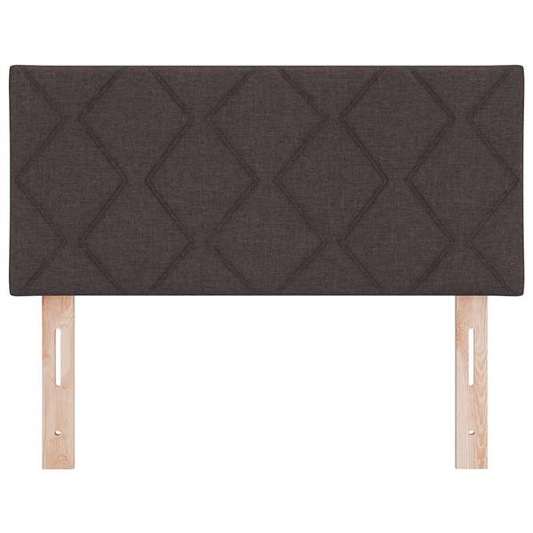 Grote foto vidaxl stoffen hoofdbord geometrisch donkerbruin 100 cm stof antiek en kunst stoelen en banken