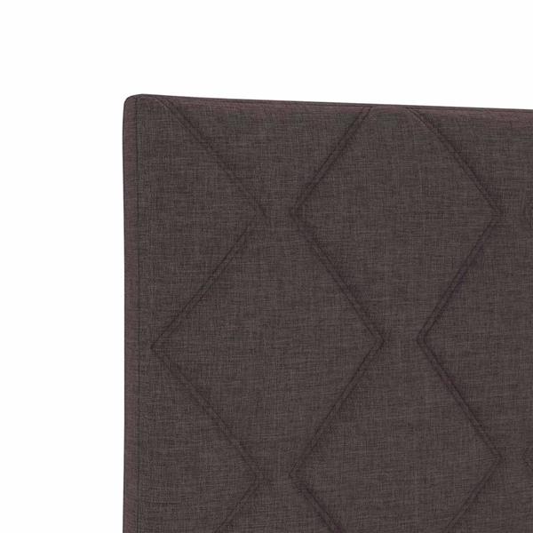 Grote foto vidaxl stoffen hoofdbord geometrisch donkerbruin 100 cm stof antiek en kunst stoelen en banken