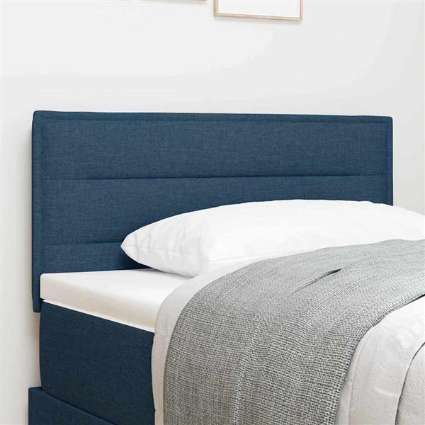 Grote foto vidaxl hoofdbord anders met hoofdeinde blauw 100 cm stof antiek en kunst stoelen en banken
