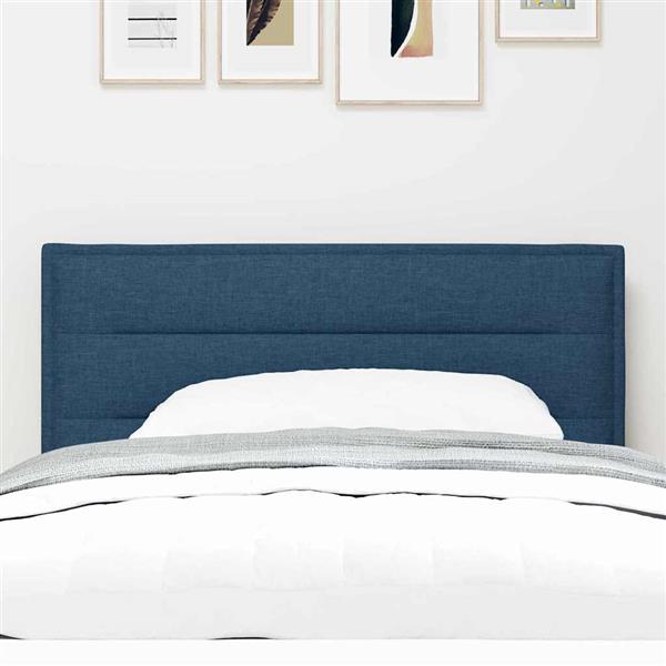 Grote foto vidaxl hoofdbord anders met hoofdeinde blauw 100 cm stof antiek en kunst stoelen en banken