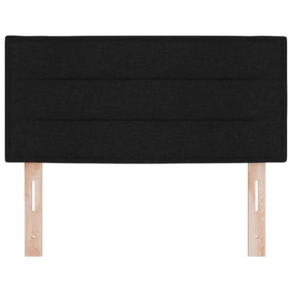 Grote foto vidaxl hoofdbord met hoofdeinde zwart 100 cm stof antiek en kunst stoelen en banken