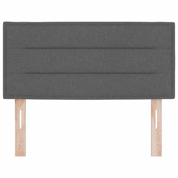 Grote foto vidaxl hoofdbord met hoofdeinde donkergrijs 100 cm stof antiek en kunst stoelen en banken