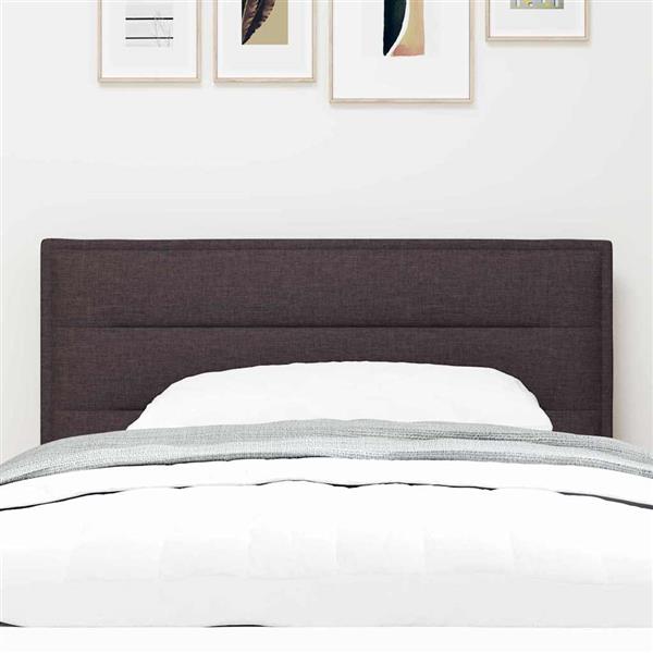 Grote foto vidaxl hoofdbord met hoofdeinde donkerbruin 80 cm nep leer antiek en kunst stoelen en banken