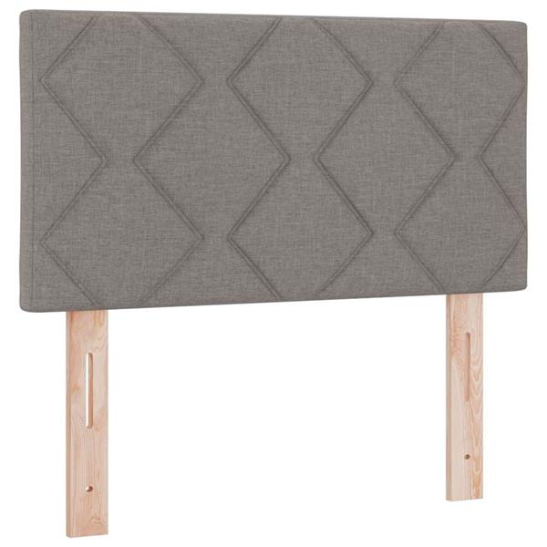 Grote foto vidaxl stoffen hoofdbord geometrisch met hoofdeinde taupe 80 cm stof antiek en kunst stoelen en banken