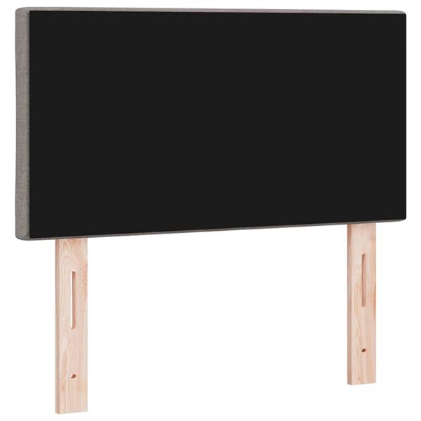 Grote foto vidaxl stoffen hoofdbord geometrisch met hoofdeinde taupe 80 cm stof antiek en kunst stoelen en banken