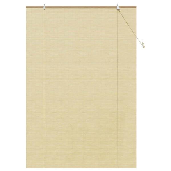 Grote foto vidaxl rolgordijn met gordijnen natuur 150 x 220 cm bamboe huis en inrichting gordijnen en lamellen