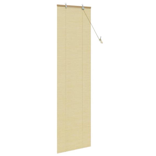 Grote foto vidaxl rolgordijn met gordijnen natuur 60 x 220 cm bamboe huis en inrichting gordijnen en lamellen