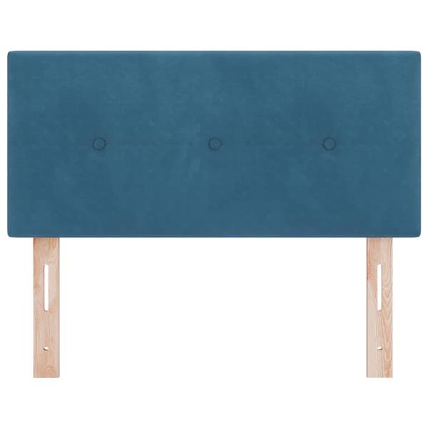 Grote foto vidaxl hoofdbord wandgemonteerd donkerblauw 100 cm fluweel antiek en kunst stoelen en banken