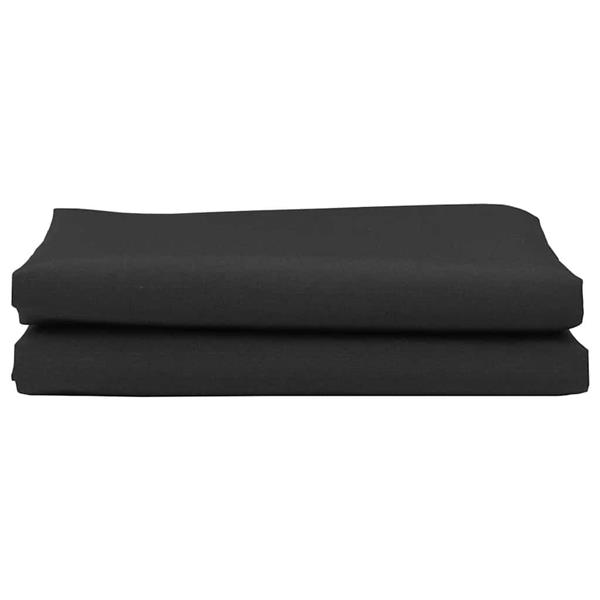 Grote foto vidaxl vervangingsdoek voor zonnescherm zwart 10 x 1.6 m stof tuin en terras overige tuin en terras