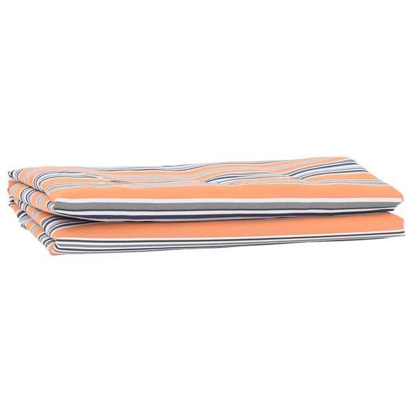 Grote foto vidaxl vervangingsdoek voor zonnescherm blauw en oranje 10 x 1.6 m tuin en terras overige tuin en terras