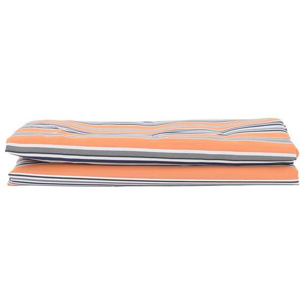 Grote foto vidaxl vervangingsdoek voor zonnescherm blauw en oranje 10 x 1.6 m tuin en terras overige tuin en terras