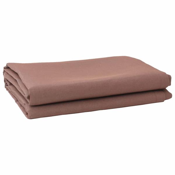 Grote foto vidaxl vervangingsdoek voor zonnescherm bruin 10 x 1.6 m stof tuin en terras overige tuin en terras