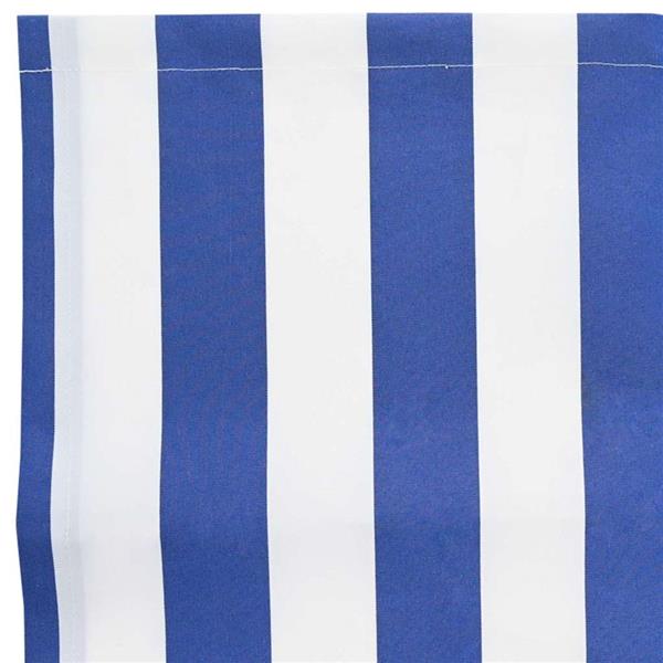 Grote foto vidaxl vervangingsdoek voor zonnescherm blauw en wit 10 x 1.6 m stof tuin en terras overige tuin en terras
