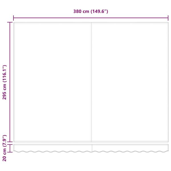 Grote foto vidaxl vervangingsdoek voor zonnescherm lichtgrijs 400 300 cm canvas tuin en terras overige tuin en terras