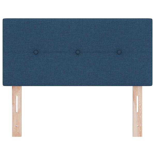 Grote foto vidaxl hoofdbord met hoofdeinde blauw 90 cm stof antiek en kunst stoelen en banken