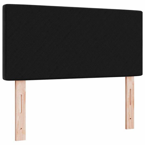 Grote foto vidaxl fluwelen hoofdbord geruit met hoofdeinde zwart 100 cm fluweel antiek en kunst stoelen en banken