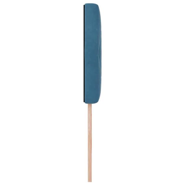 Grote foto vidaxl fluwelen hoofdbord geruit donkerblauw 90 cm fluweel antiek en kunst stoelen en banken