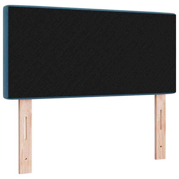 Grote foto vidaxl fluwelen hoofdbord geruit donkerblauw 90 cm fluweel antiek en kunst stoelen en banken