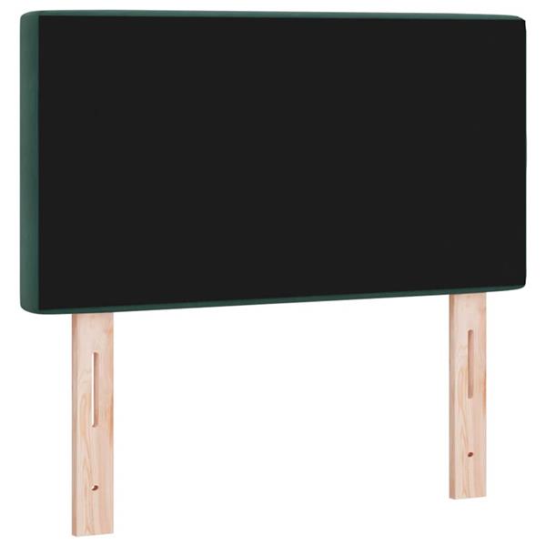Grote foto vidaxl fluwelen hoofdbord geruit donkergroen 80 cm fluweel antiek en kunst stoelen en banken