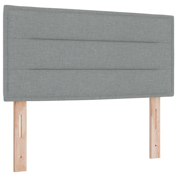 Grote foto vidaxl hoofdbord anders met hoofdeinde lichtgrijs 90 cm stof antiek en kunst stoelen en banken