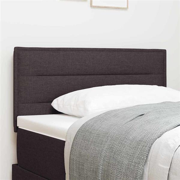 Grote foto vidaxl hoofdbord met hoofdeinde donkerbruin 80 cm nep leer antiek en kunst stoelen en banken