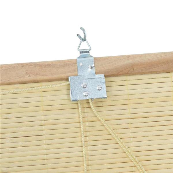 Grote foto vidaxl rolgordijn met gordijnen natuur 150 x 220 cm bamboe huis en inrichting gordijnen en lamellen