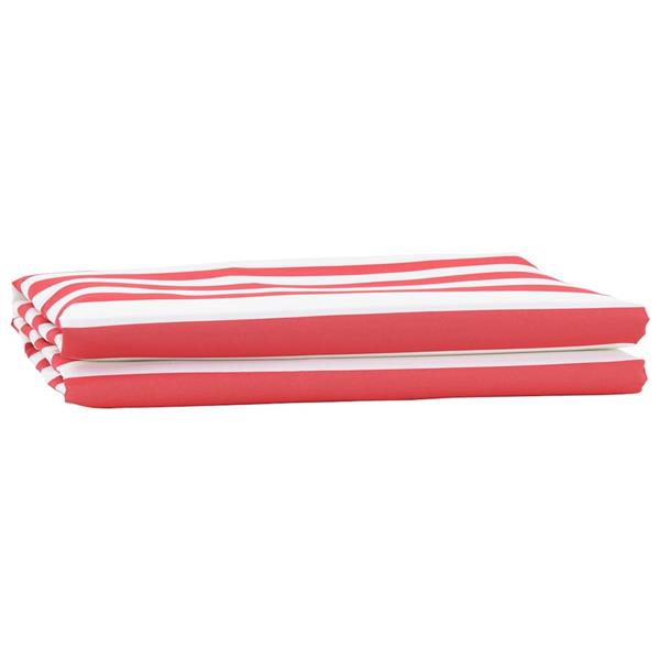 Grote foto vidaxl vervangingsdoek voor zonnescherm rood en wit 10 x 1.6 m stof tuin en terras overige tuin en terras