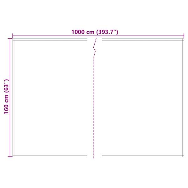 Grote foto vidaxl vervangingsdoek voor zonnescherm rood en wit 10 x 1.6 m stof tuin en terras overige tuin en terras