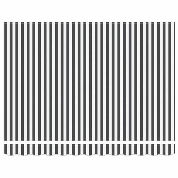 Grote foto vidaxl vervangingsdoek voor zonnescherm antraciet en wit 350 x 200 cm tuin en terras overige tuin en terras
