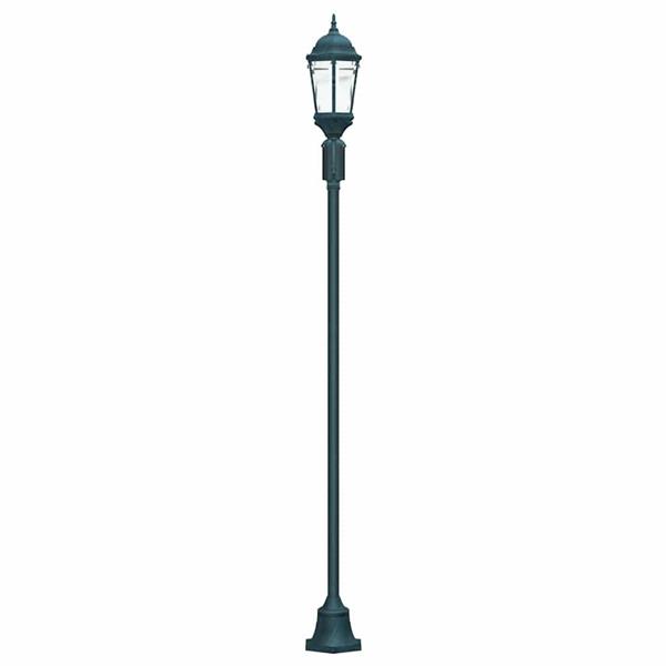 Grote foto vidaxl tuin lantaarnpaal donkergroen aluminium en glas tuin en terras verlichting