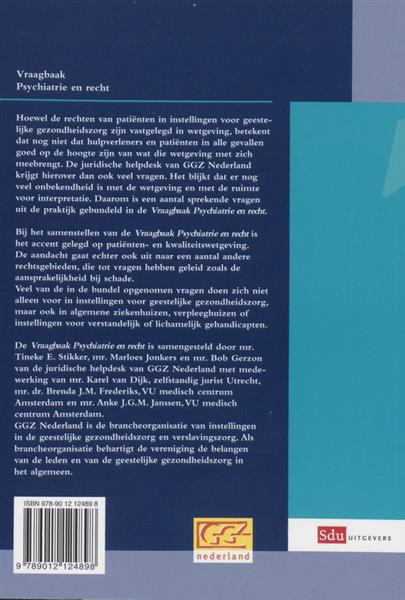 Grote foto vraagbaak psychiatrie en recht boeken wetenschap