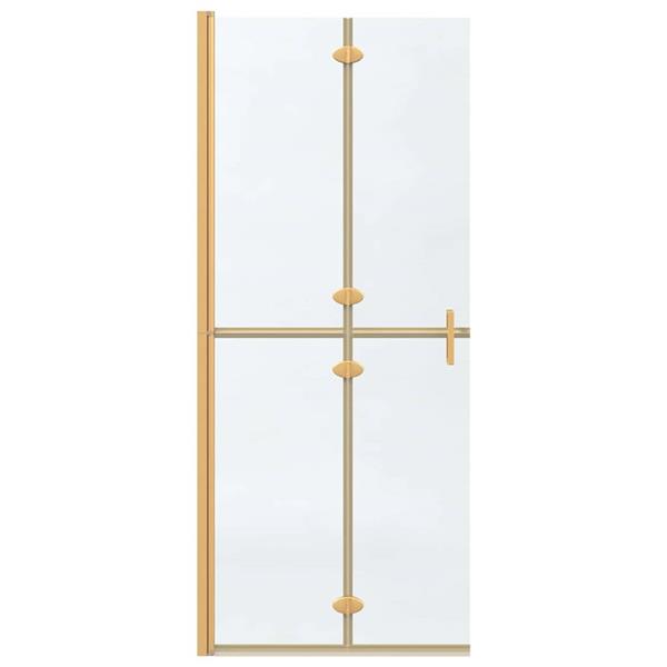 Grote foto vidaxl inloopdouchewand goud 80 x 6 5 x 190 cm huis en inrichting complete badkamers