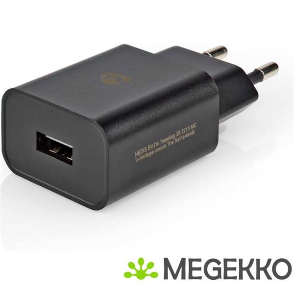 Grote foto nedis wandlader 2 4 a 1 uitgang usb a zwart computers en software overige