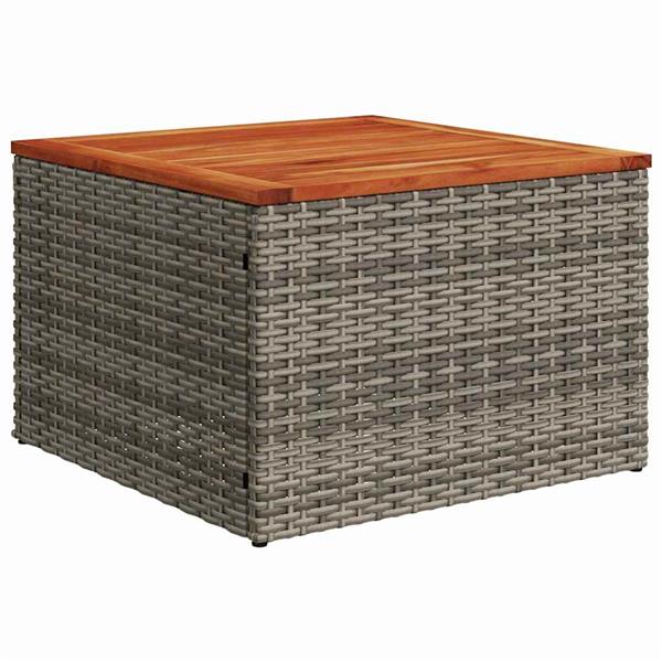 Grote foto vidaxl tuin sofa set met kussen 6 pcs grijs 55 x 62 x 69 cm poly riet tuin en terras tuinmeubelen