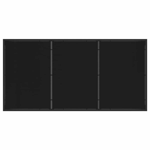 Grote foto vidaxl tuin eetset met kussen 7 pcs zwart poly riet tuin en terras tuinmeubelen