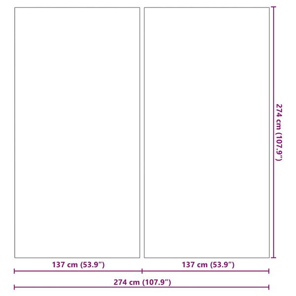 Grote foto vidaxl zwembad grondzeil lichtgrijs 274 x 274 cm polyester geotextiel tuin en terras zwembaden toebehoren