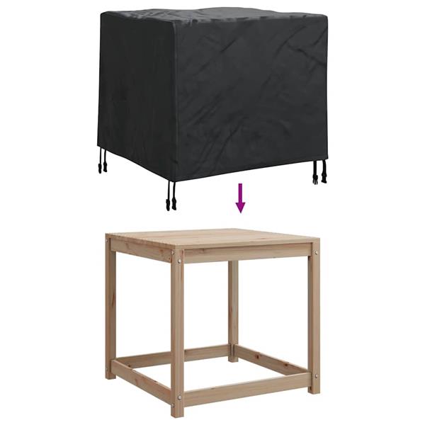 Grote foto vidaxl buitenmeubelhoes zwart 82 x 82 x 65 cm 600d oxford stof tuin en terras tuinmeubelen