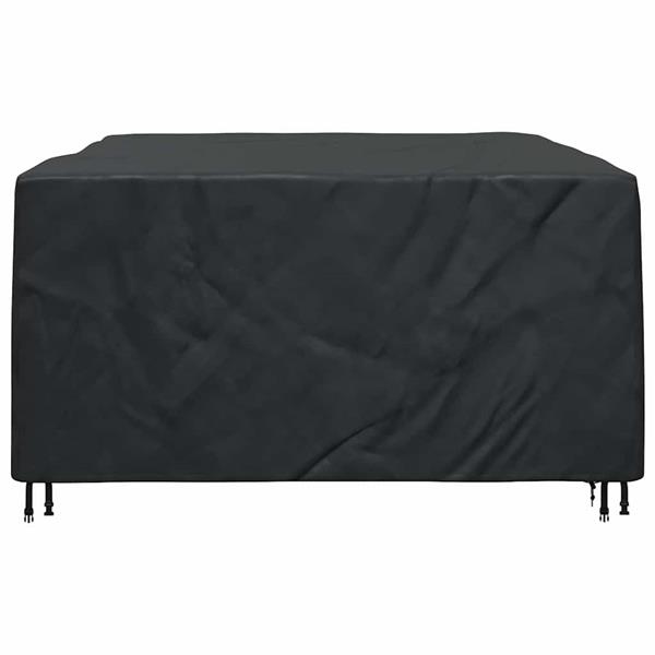 Grote foto vidaxl hoes voor tuinmeubelen zwart 240 x 190 x 90 cm 600d tuin en terras tuinmeubelen