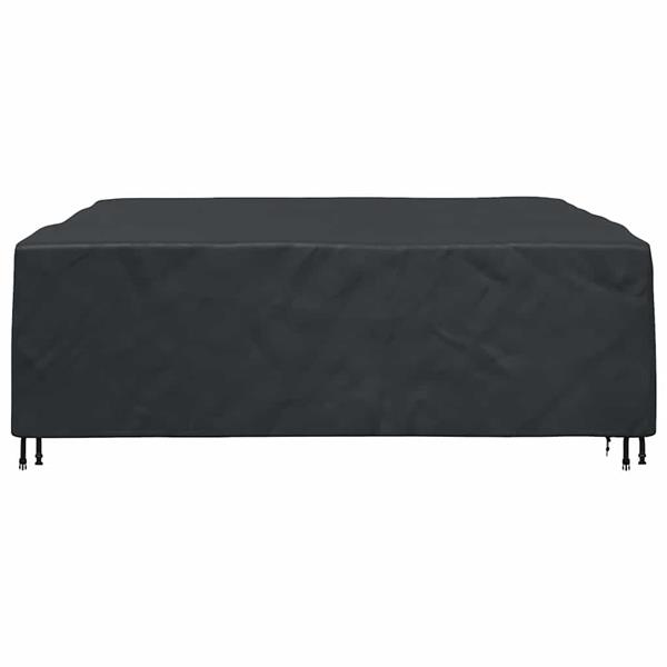 Grote foto vidaxl hoes voor tuinmeubelen zwart 220 x 220 x 70 cm 600d tuin en terras tuinmeubelen