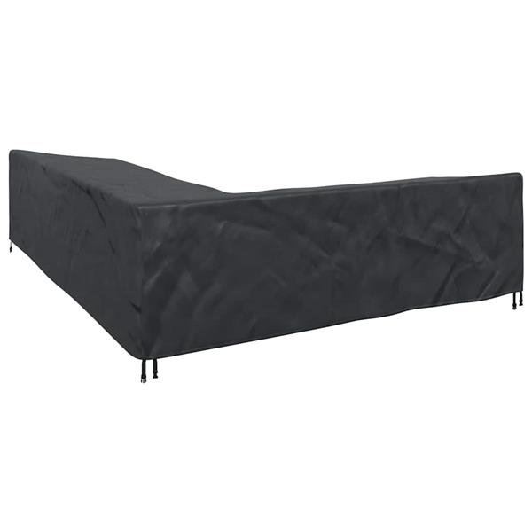 Grote foto vidaxl hoes voor tuinmeubelen zwart 330 x 255 x 80 cm 420d oxford stof tuin en terras tuinmeubelen