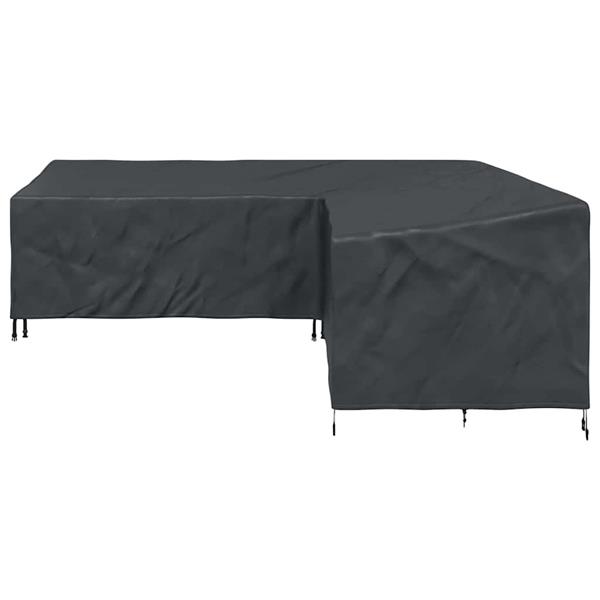 Grote foto vidaxl hoes voor tuinmeubelen zwart 270 x 270 x 80 cm 420d oxford stof tuin en terras tuinmeubelen