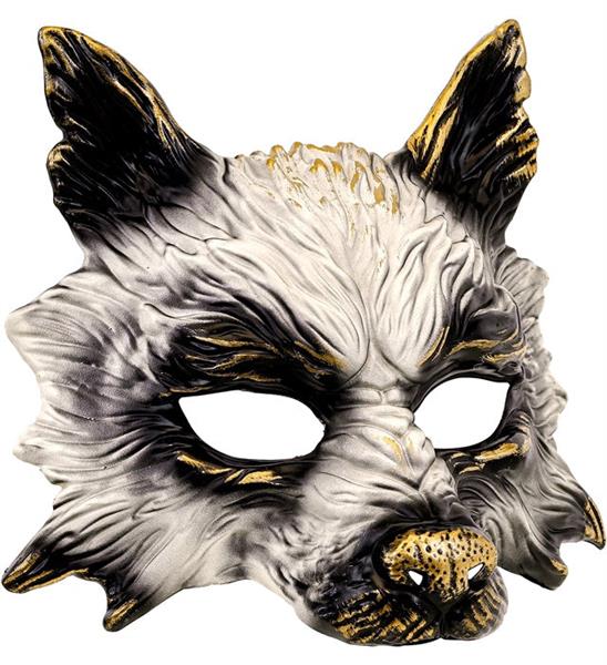 Grote foto wolf masker zwart wit verzamelen overige verzamelingen