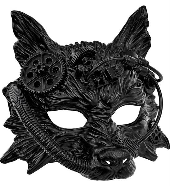 Grote foto wolf masker zwart verzamelen overige verzamelingen