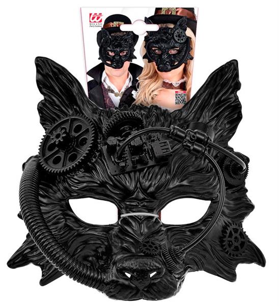 Grote foto wolf masker zwart verzamelen overige verzamelingen