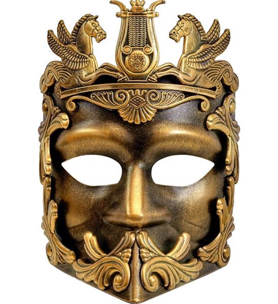 Grote foto romein masker goud verzamelen overige verzamelingen