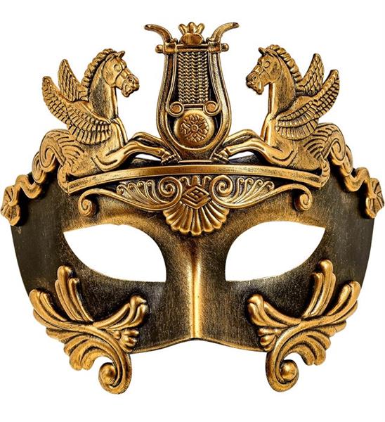 Grote foto romein oogmasker goud zwart verzamelen overige verzamelingen