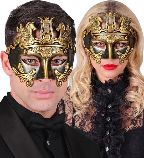 Grote foto romein oogmasker goud zwart verzamelen overige verzamelingen